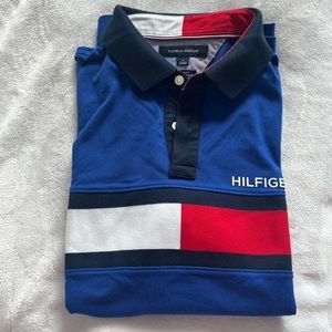 blue tommy hilfiger men’s t-shirt